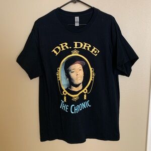 Dr. Dre The Chronic Black Shirt Cotton Men Size Large. Used Good Condition.